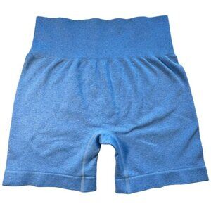 🔥High Waisted Baby Blue Gym Shorts